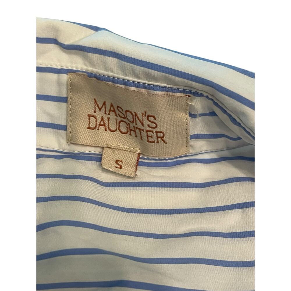 Mason's Daughter blue and white striped top size :S - Picture 7 of 7
